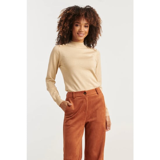 Smashed Lemon Damesgebreide top met lurex | - Image 1
