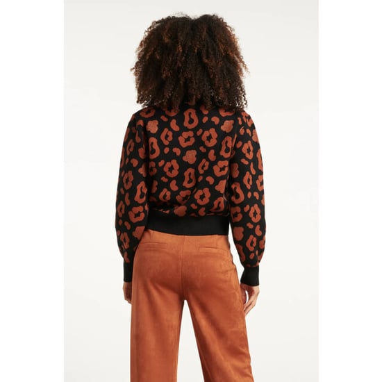 Smashed Lemon Dierenprint vest zwart en cognac | - Image 6