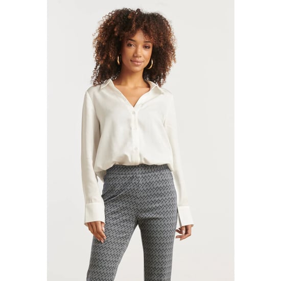 Smashed Lemon Doorknoopshirt met v hals & kraag | - Image 5