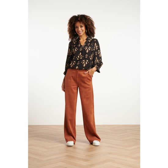 Smashed Lemon Ornament geprint top in zwart en camel | - Image 6