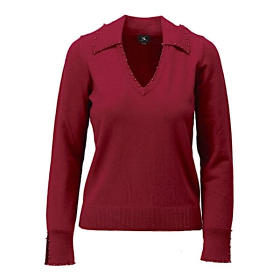 K-Design Trui b825 burgundy - Image 1