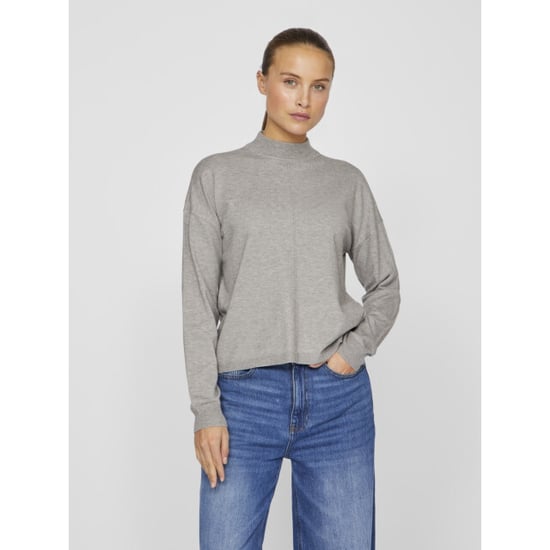 Vila Viamanda ls knit top melee - Image 3