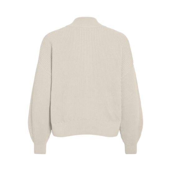 Vila Viching crew neck ls knit top noos off-white - Image 2