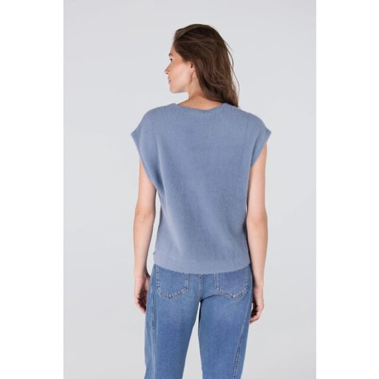 Jansen Amsterdam Chelsie gilet p204 blue grey - Image 5
