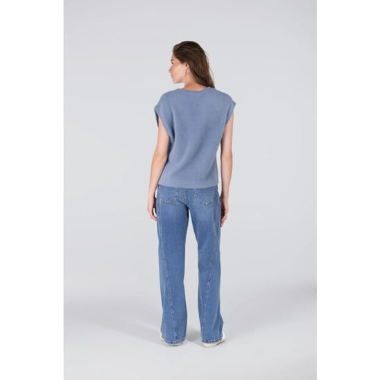 Jansen Amsterdam Chelsie gilet p204 blue grey - Image 6