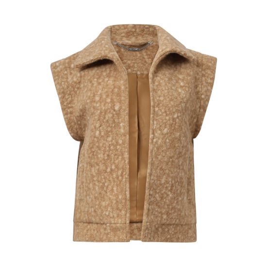 Smashed Lemon Damesbouclé gilet met kraag | - Image 4