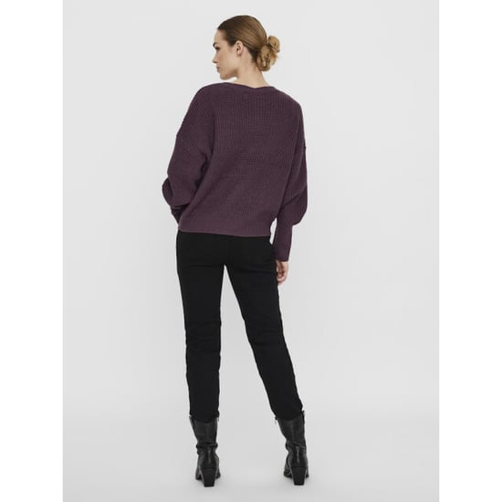 Vero Moda Vmlea ls v-neck cuff cardigan noos bordeaux - Image 3