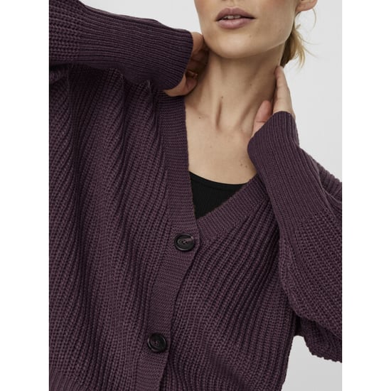 Vero Moda Vmlea ls v-neck cuff cardigan noos bordeaux - Image 4