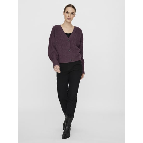 Vero Moda Vmlea ls v-neck cuff cardigan noos bordeaux - Image 5