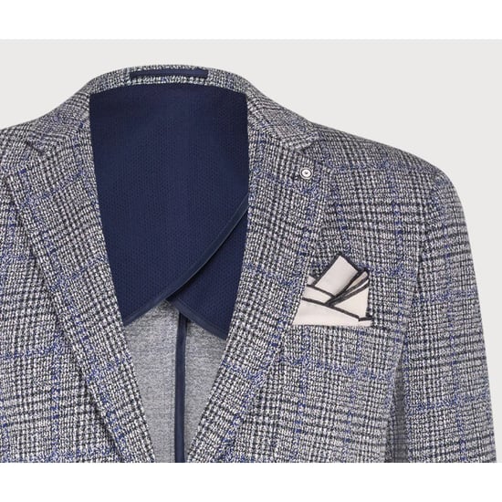 Blue Industry Het colbert met ruitmotief | - Image 2