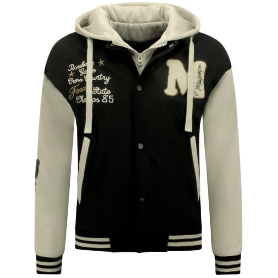 Enos Baseball jacket classic oversized met capuchon 8632 - Image 1