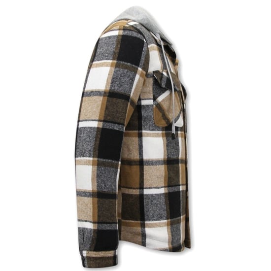Enos Houthakkers vest met capuchon bruin - Image 3