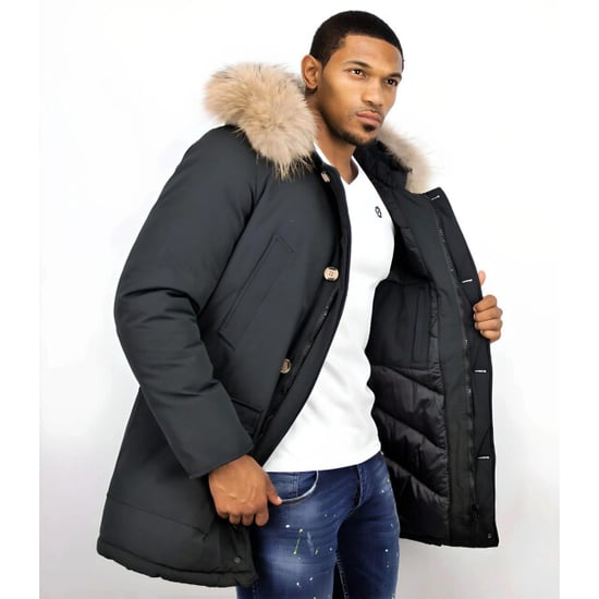 Enos Parka jas met bontkraag - Image 2