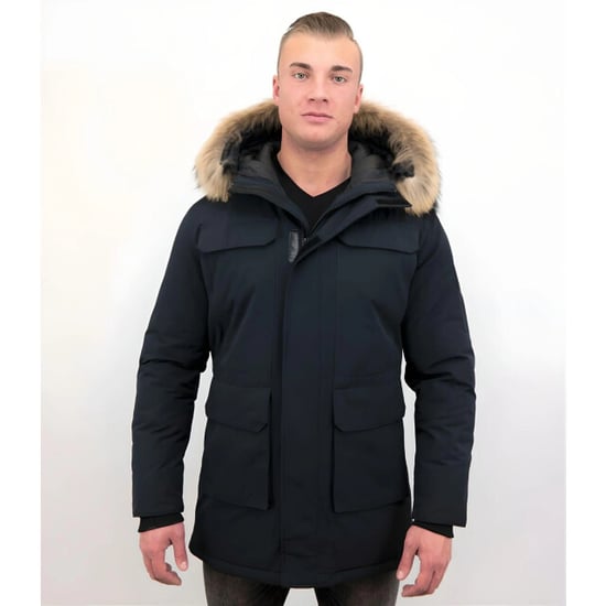 Enos Parka winterjas met grote echte bontkraag - Image 2