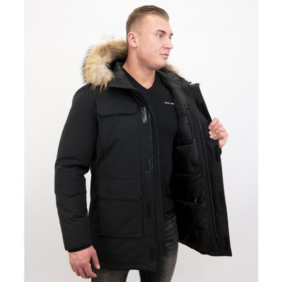 Enos Parka winterjas met grote echte bontkraag - Image 4