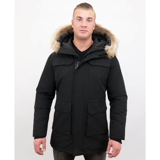Enos Parka winterjas met grote echte bontkraag - Image 6