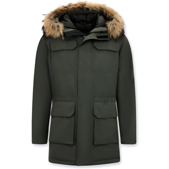 Enos Winterjas parka met grote echte bontkraag - Image 1