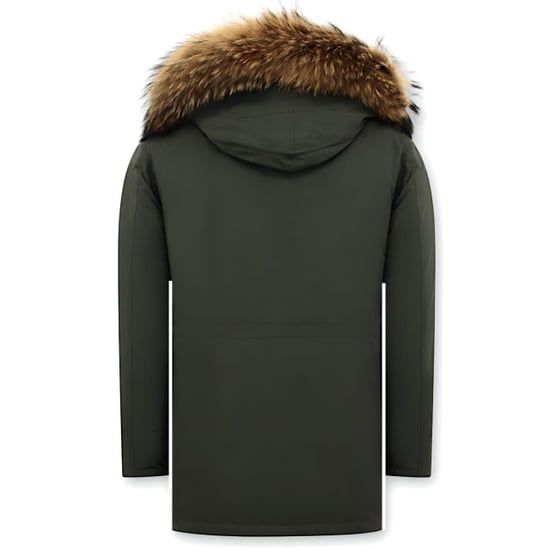 Enos Winterjas parka met grote echte bontkraag - Image 2