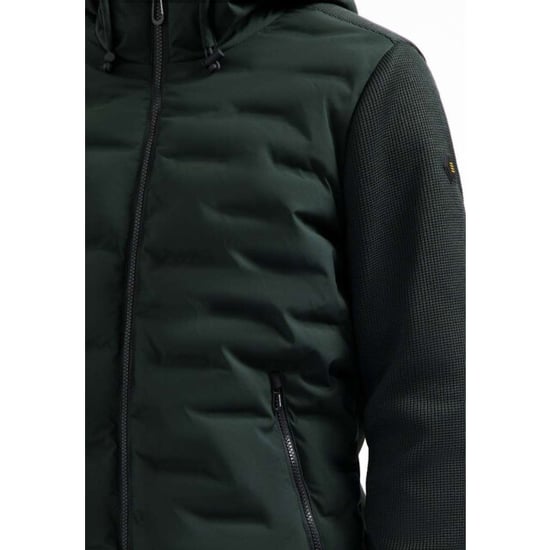 No Excess Jacket short fit sealed hooded knit dark steel - Image 4
