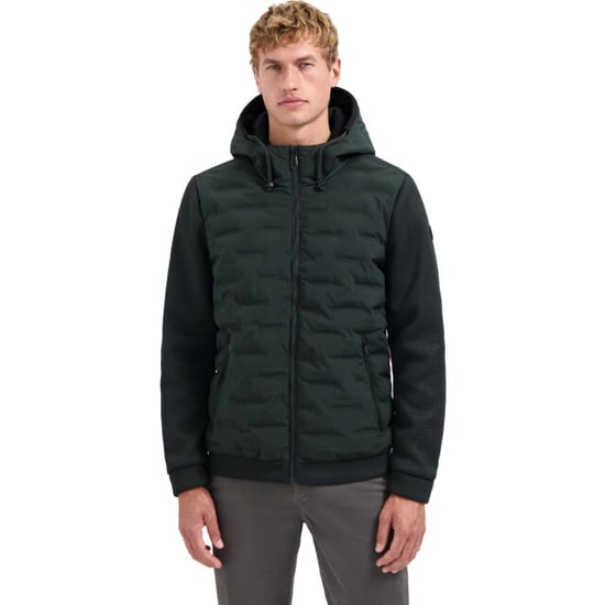No Excess Jacket short fit sealed hooded knit dark steel - Image 5