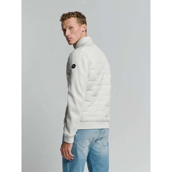 No Excess Jacket short fit sealed knitted mix chalk - Image 4