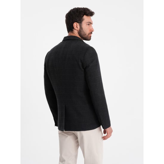 Ombre Blazer heren zwart melange blzb 0119 - Image 2