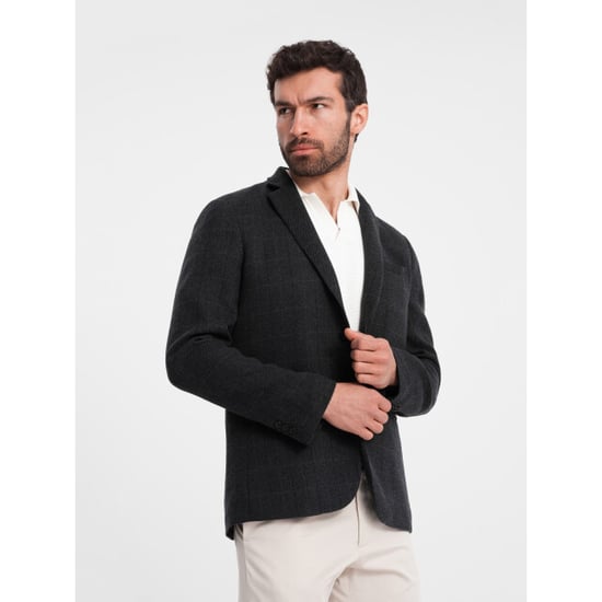 Ombre Blazer heren zwart melange blzb 0119 - Image 3