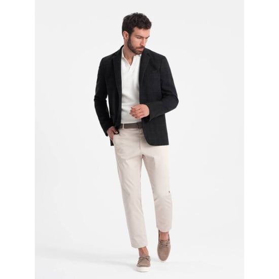 Ombre Blazer heren zwart melange blzb 0119 - Image 4