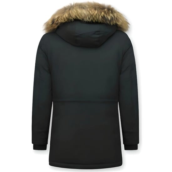 Tony Backer Lange winterjas met grote bontkraag - Image 2