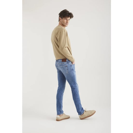 Cup of Joe Leo heren slim-fit jeans medium blue - Image 4