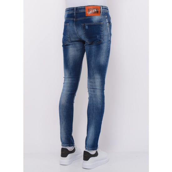 Local Fanatic Blue stone washed jeans slim fit - Image 5