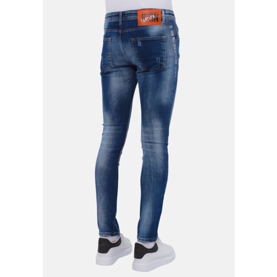 Local Fanatic Blue stone washed jeans slim fit - Image 6