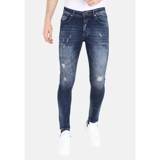 Mario Morato Slim fit jeans met verfspatten mm115 - Image 5