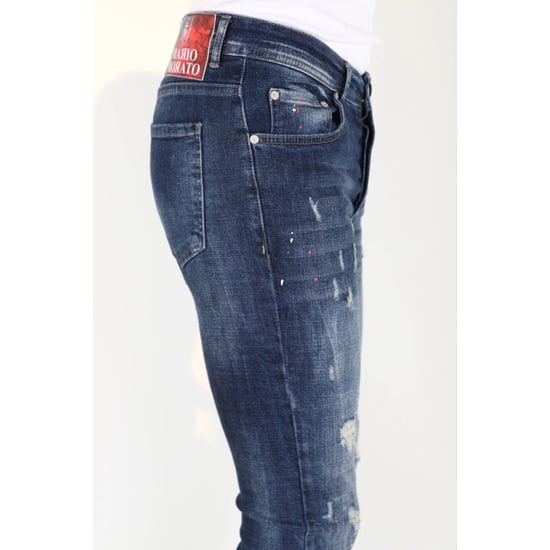 Mario Morato Slim fit jeans met verfspatten mm115 - Image 6