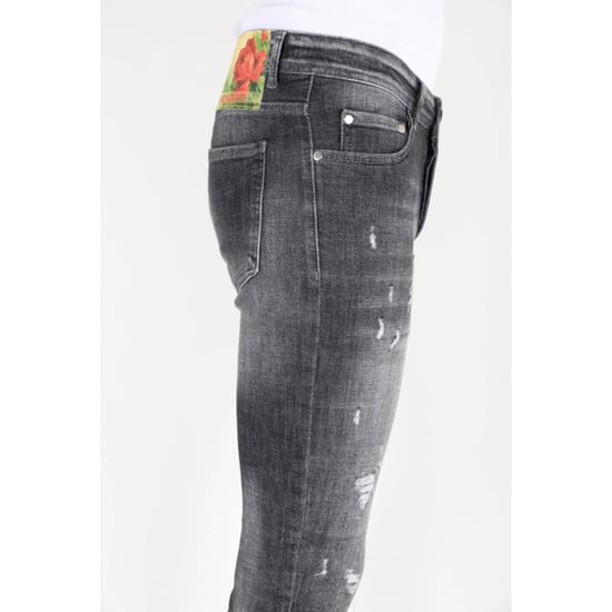 Mario Morato Slim fit street fashion cotton jeans met scheuren mm110 - Image 3