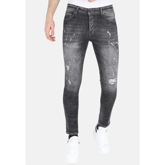 Mario Morato Slim fit street fashion cotton jeans met scheuren mm110 - Image 4