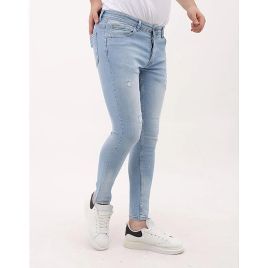 Mario Morato Slim fit stretch jeans met paint en gaten mm - Image 3