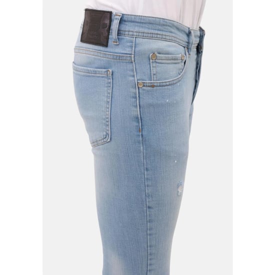 Mario Morato Slim fit stretch jeans met paint en gaten mm - Image 6