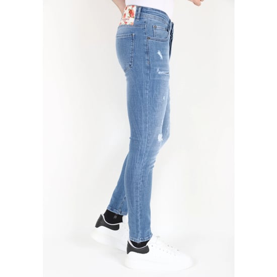 Mario Morato Slimfit spijkerbroek stonewash met gaten - Image 3