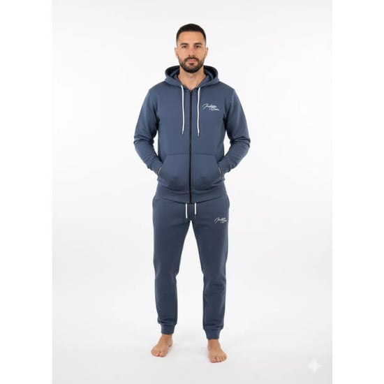 Indigo Denim Denim joggingpak heren navy airforce rits - Image 4