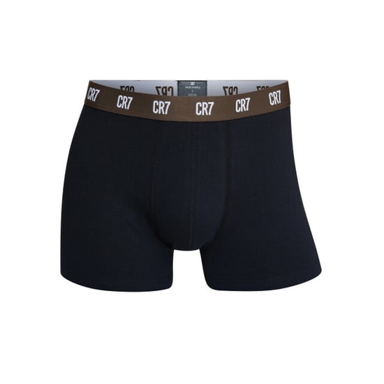 CR7 Heren boxershorts effen zwart/bruin 3-pack - Image 2