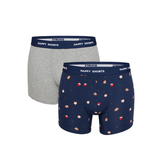 Happy Shorts 2-pack kerst boxershorts heren koekjes - Image 1