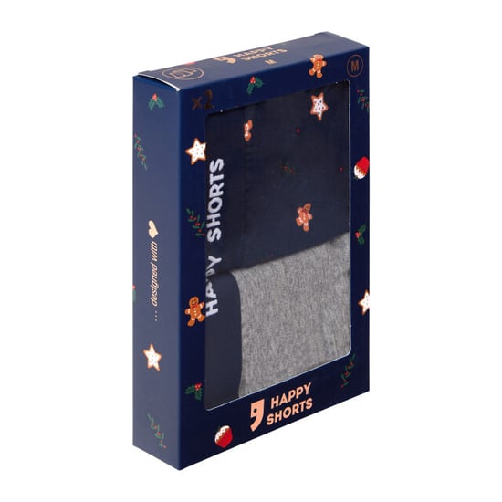 Happy Shorts 2-pack kerst boxershorts heren koekjes - Image 2