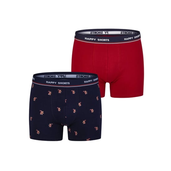 Happy Shorts Heren boxershorts kerst print 2-pack gingerbread - Image 1
