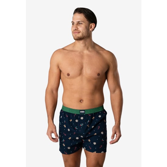 Happy Shorts Heren wijde boxershorts kerst print 2-pack navy/groen - Image 2