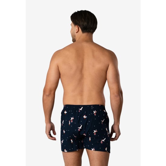 Happy Shorts Heren wijde boxershorts kerst print 2-pack navy/groen - Image 3