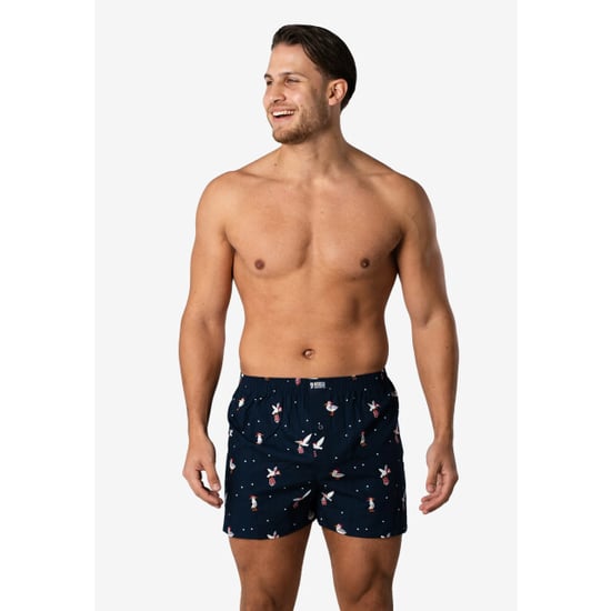 Happy Shorts Heren wijde boxershorts kerst print 2-pack navy/groen - Image 4