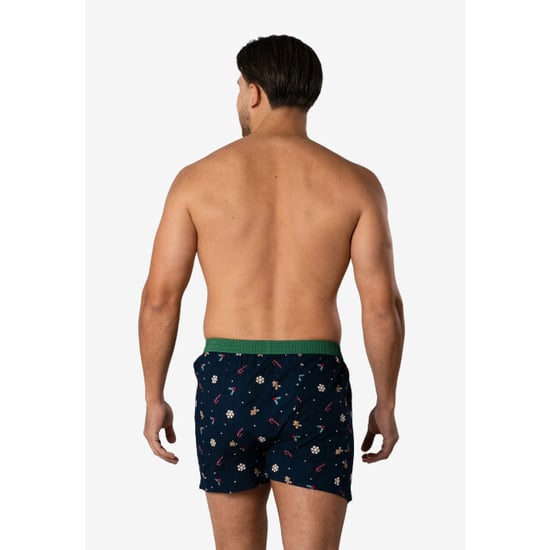 Happy Shorts Heren wijde boxershorts kerst print 2-pack navy/groen - Image 5