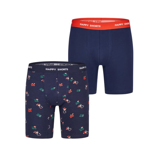 Happy Shorts Kerst boxershorts heren met lange pijpen boxer briefs 2-pack - Image 1