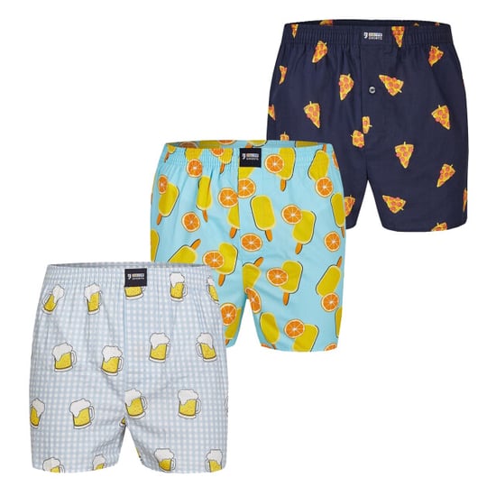 Happy Shorts Wijde boxershorts heren met print 3-pack - Image 1